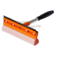 Щетка для мытья стекол с поролоном и водосгоном компактная (30 см) AIRLINE ABM04