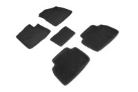 Коврики ворсовые 3D KIA Sportage V 2021-н.в. черные (комплект) SEINTEX 98039
