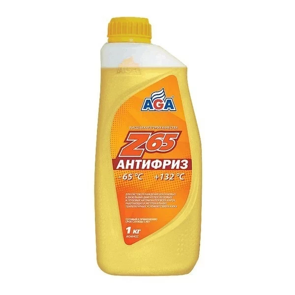 AGA 042Z Антифриз AGA-Z65 946мл (готовый, желтый -65С)