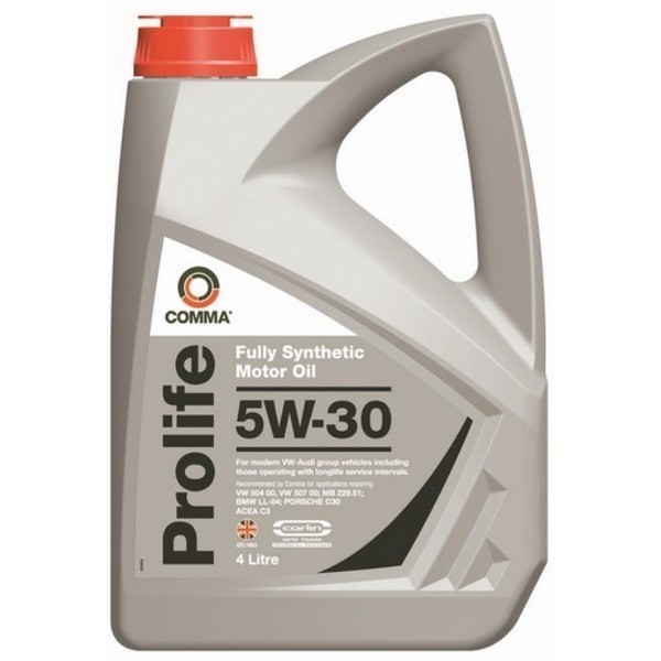 Comma PROLIFE 5W-30 C3 VW 504.00/507.00 MB 229.51 BMW LL-04 Масло моторное (4л) PRO4L COMMA