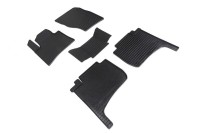 Коврики резиновые с рисунком "Сетка" VOLKSWAGEN TOUAREG II 2010- (комплект) SEINTEX 88001