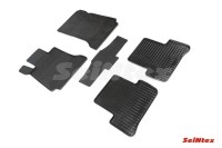 SEINTEX Коврики резиновые с рисунком "Сетка" MERCEDES BENZ C-Class W204 2007-2014 (комплект) 83428