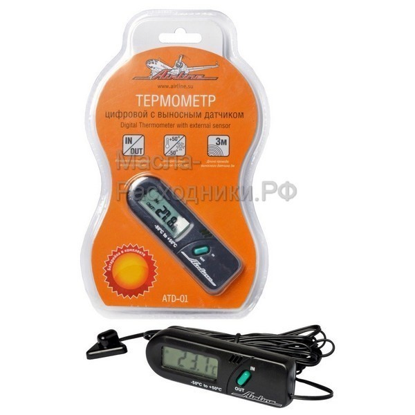 Термометр цифровой с выносным датчиком AIRLINE ATD01