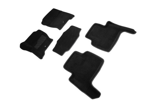 Коврики ворсовые 3D LAND ROVER RANGE ROVER SPORT I 2005-2013 черные (комплект) SEINTEX 98109