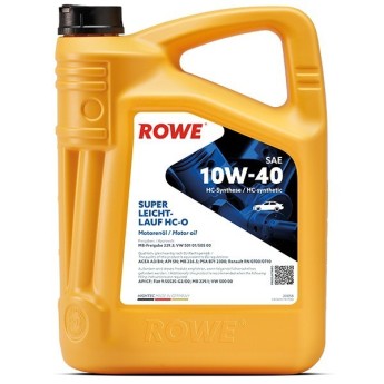 Масло моторное ROWE HIGHTEC SUPER LEICHTLAUF SAE 10W-40 HC-O, A3/B4 SL/CF,501 01/505 00, 229.1, 4л