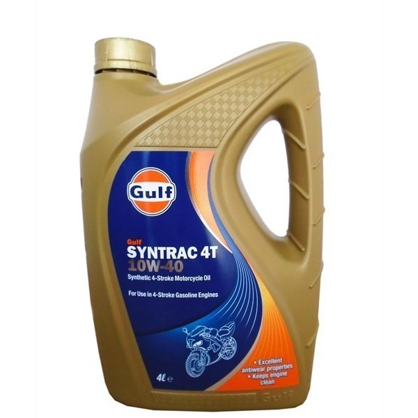 GULF Syntrac 4T SAE 10W-40 моторное масло для 4-тактных двигателей (4л) 5056004111025