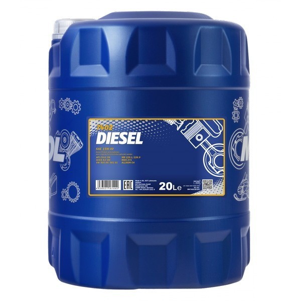 Масло моторное Mannol Diesel 15W-40 (20л) 1248