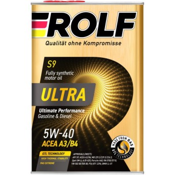 Масло моторное ROLF ULTRA 5W-40 A3/B4 SP (АКЦИЯ 4л+1л) 323144