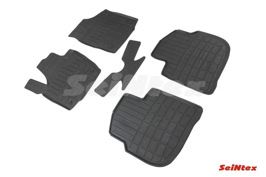 Коврики Стандарт SKODA RAPID 12- / RAPID II 20- / VW POLO VI 20- с бортом (комплект) SEINTEX 89410