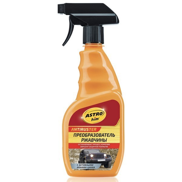 ASTROhim Преобразователь ржавчины с активными ионами цинка, серия Antiruster, спрей, 500 мл AC-470