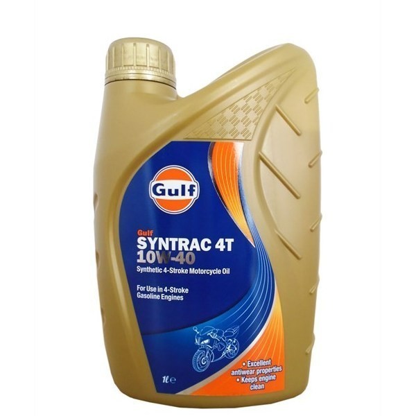 GULF Syntrac 4T SAE 10W-40 моторное масло для 4-тактных двигателей (1л) 5056004111018