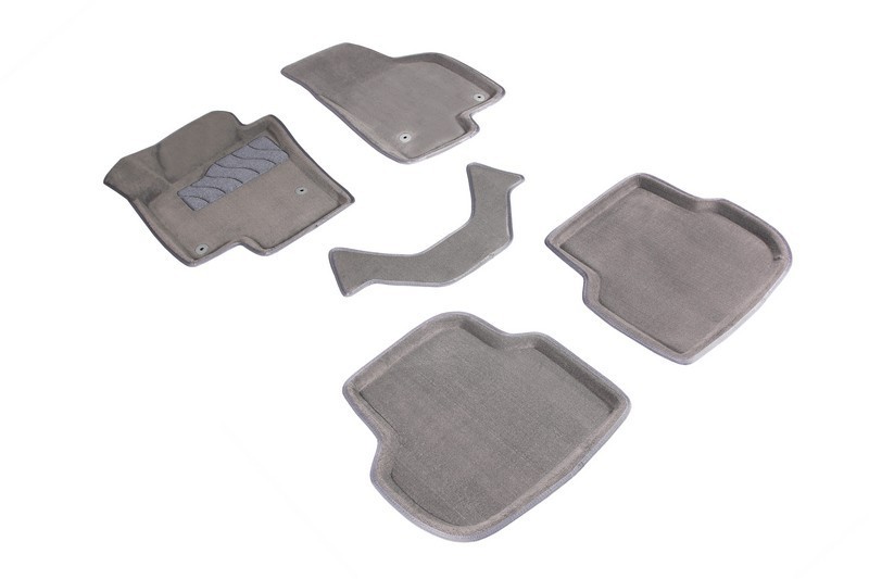 SEINTEX Ворсовые 3D коврики VW JETTA 2011- серые (комплект) 84770