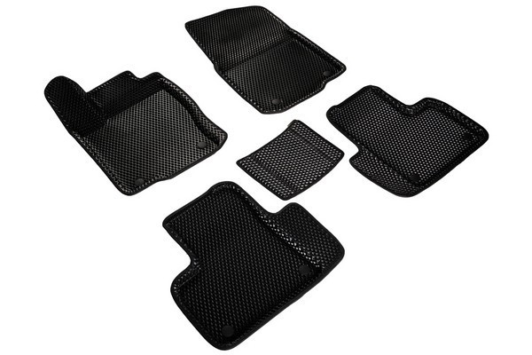 Коврики 3D EVA "РОМБ" Mercedes-Benz GL-Class X166 2012-2015 / GLS-Class X166 2015-2019 черные (комплект) 98558 SEINTEX