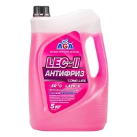 AGA319LL Антифриз AGA LEC-II -50C (5кг) (готовый, розовый)