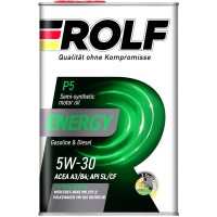 Масло моторное 5W-30 ROLF Energy A3/B4 SL/CF (АКЦИЯ 4л по цене 3л) 100456