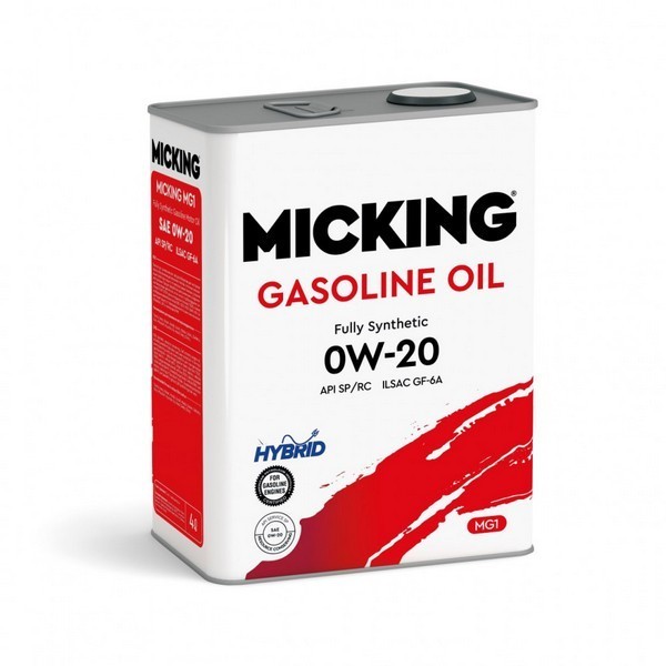Масло моторное Micking Gasoline Oil MG1 0W-20 SP/RC (4л) M2117