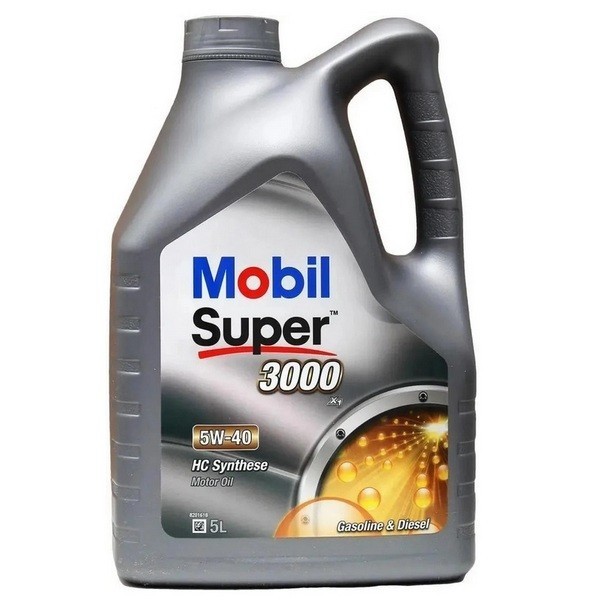 MOBIL SUPER 3000 X1 5W-40 A3/B4, SN/CF Масло моторное (229.3, 502.00/505.00, ll-0) (5л) 150565