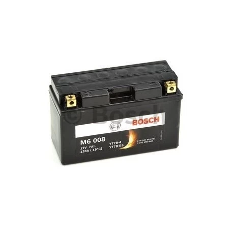 BOSCH Аккумулятор МОТО M6 GEL 12V 7Ah 120А (+/-) 0092M60080