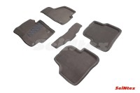 SEINTEX Ворсовые 3D коврики VW PASSAT B7/CC 2011-2015 серые (комплект) 84771