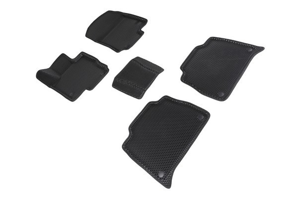 Коврики 3D EVA "РОМБ" Mercedes-Benz GLE II (V167) 2018-н.в. черные (комплект) 95614 SEINTEX