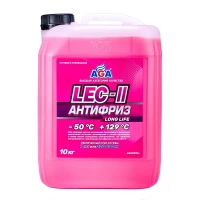 AGA320LL Антифриз AGA LEC-II -50C (10кг) (готовый, розовый)