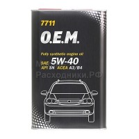Масло моторное MANNOL (7711) O.E.M. for DAEWOO GM 5W-40 API SN/CF (1л) металл 4055