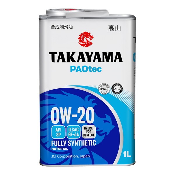 Масло моторное 0W-20 TAKAYAMA PAOtec GF-6А SР (1л) 100445
