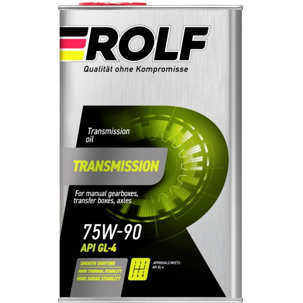 Масло трансмиссионное ROLF Transmission 75W-90 GL-4 (1л) 322308