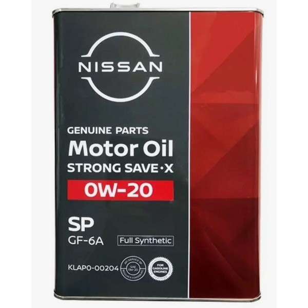 Масло моторное KLAP0-00204 Nissan Strong Save X 0W-20 SP (4л)