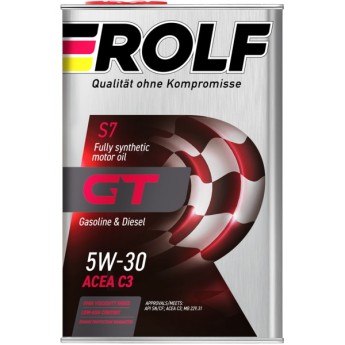 Масло моторное 5W-30 ROLF C3 GT SN/CF (АКЦИЯ 4л по цене 3л) 322416