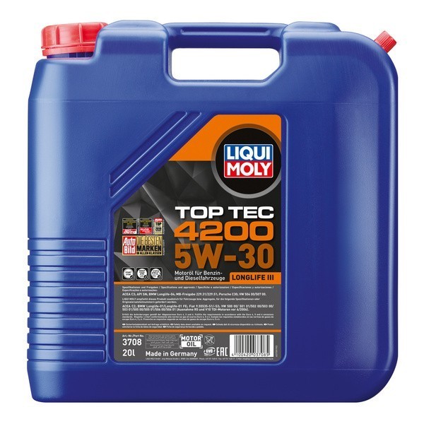 Масло моторное Liqui Moly Top Tec 4200 Longlife III 5W-30 (20л) 3708