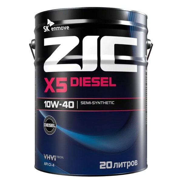 Масло моторное ZIC X5 Diesel 10W-40 (20л) 192660