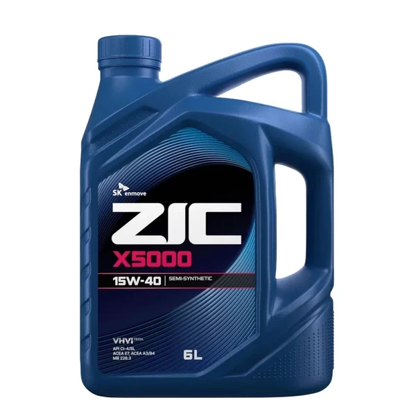 Масло моторное ZIC X5000 Diesel 15W-40 (6л) 172604