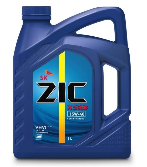 Масло моторное ZIC X5000 Diesel 15W-40 (6л) 172604