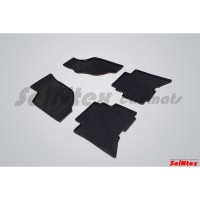 Коврики резиновые с рисунком "Сетка" GREAT WALL HOVER 2005-, HOVER H3 2010-2016 (комплект) SEINTEX 00499