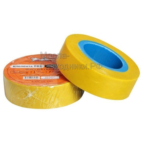 Изолента ПВХ, желтая, 19 мм*10 м AIRLINE AITP16