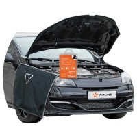 Накидка защитная на бампер и крылья 100*72см, цвет черный AIRLINE AOPC17