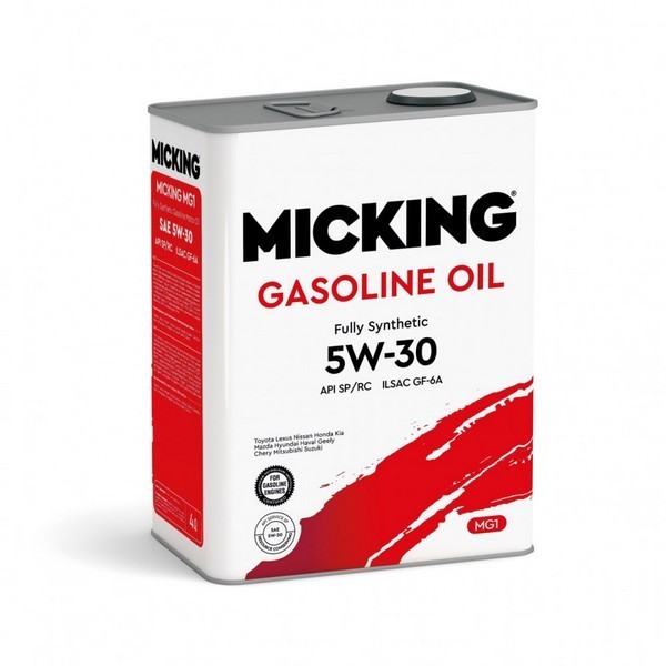 Масло моторное Micking Gasoline Oil MG1 5W-30 SP/RC (4л) M2128
