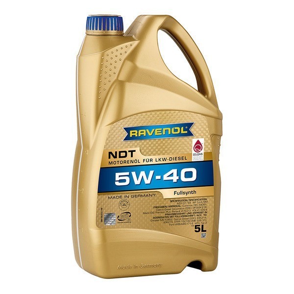 Масло моторное Ravenol NDT 5W-40 (5л) 112210300501999