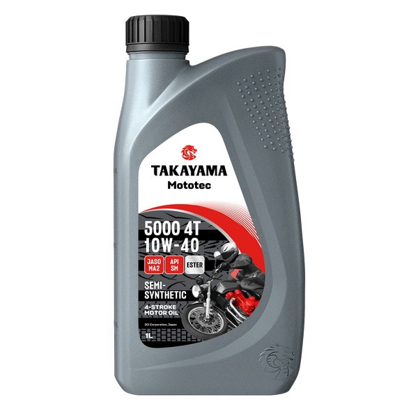 Масло моторное 4T 10W-40 TAKAYAMA Mototec 5000 SM JASO MA-2 (1л) 6056099