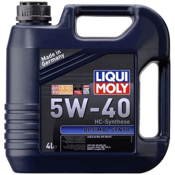 Масло моторное Liqui Moly Optimal Synth 5W-40 (4л) + Фонарик