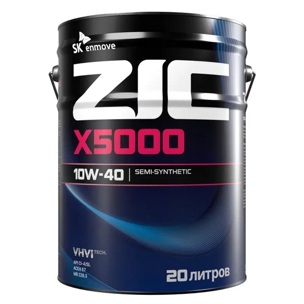 Масло моторное ZIC X5000 10W-40 (20л) 192658