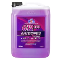 AGA330LL Антифриз AGA G12 evo -40C (10кг) (готовый, фиолетовый)