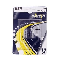 Автолампы W5W 12V NVA STANDARD 17177B2 NARVA (комплект 2 шт)