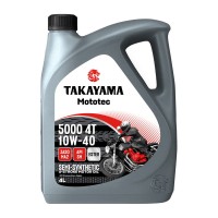 Масло моторное 4T 10W-40 TAKAYAMA Mototec 5000 SM JASO MA-2 (4л) 6056122