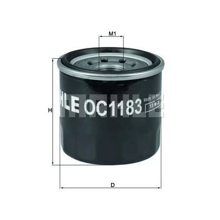 MAHLE / KNECHT OC1183 Фильтр масляный Mazda 3, 6, CX-5 Sky 2012-