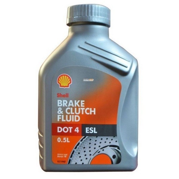 SHELL BRAKE & CLUTCH FLUID DOT4 ESL Тормозная жидкость (0,5л) 5011987212008
