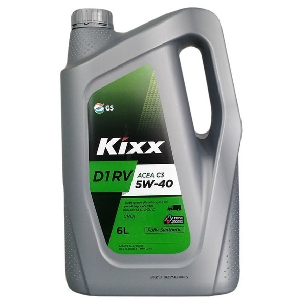 Масло моторное Kixx D1 RV 5W-40 ACEA C3, SN/CF (6л) L2013360E1