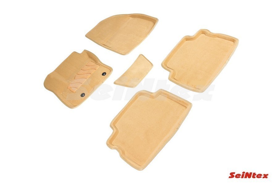 SEINTEX Ворсовые 3D коврики FORD KUGA 2008-2012 бежевые (комплект) 84712