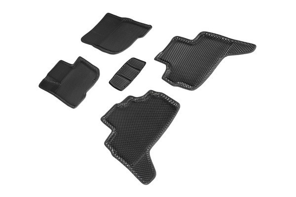 Коврики 3D EVA "РОМБ" Mitsubishi Pajero Sport III (кр. арабской сборки) 2015-н.в. черные (комплект) 95321 SEINTEX